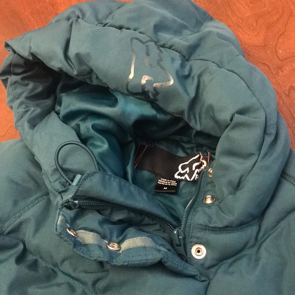 FOX Racing Puffer bomber Jacket w/ HOOD Medium - Picture 10 of 16